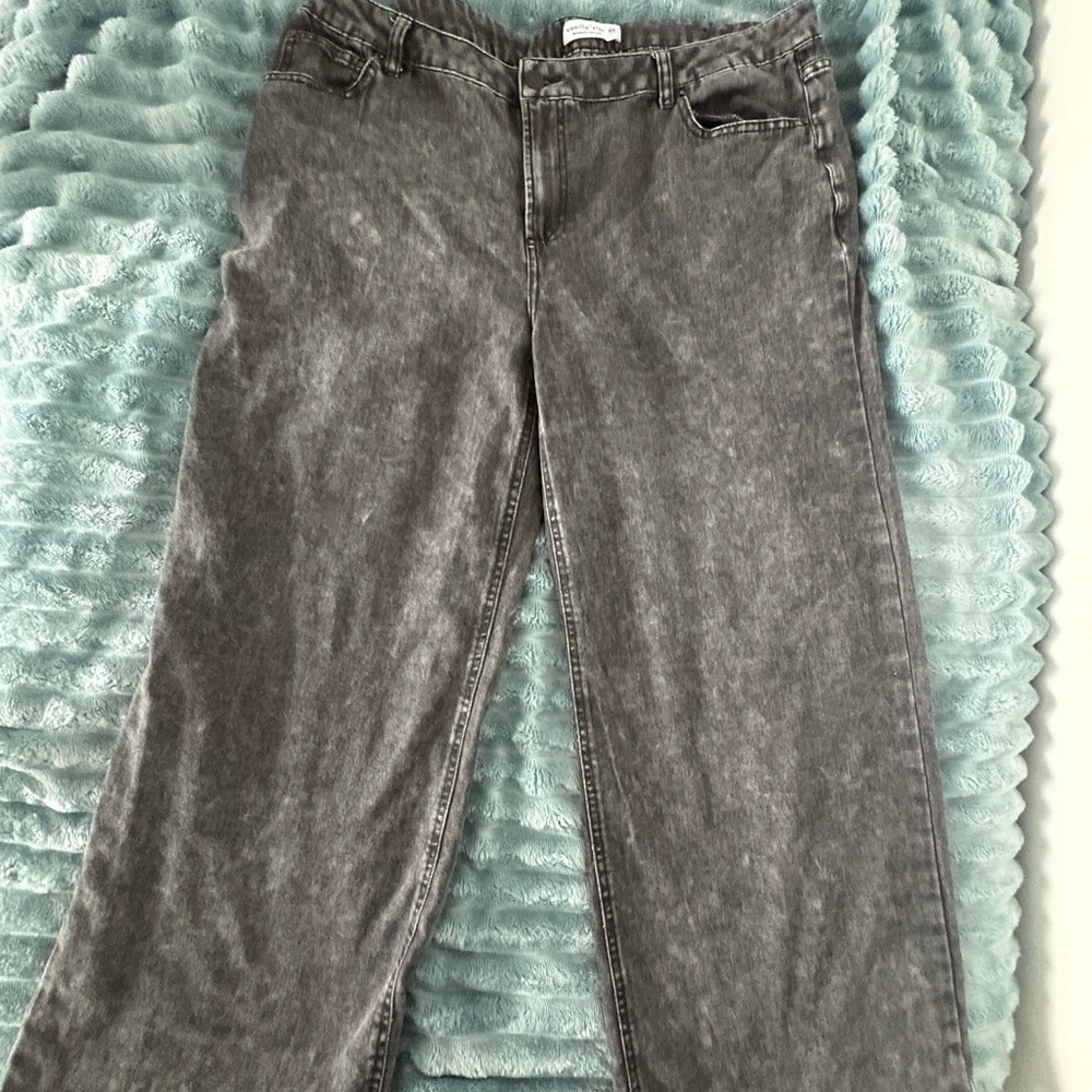 Vanilla Star Washed Gray Flare Jeans